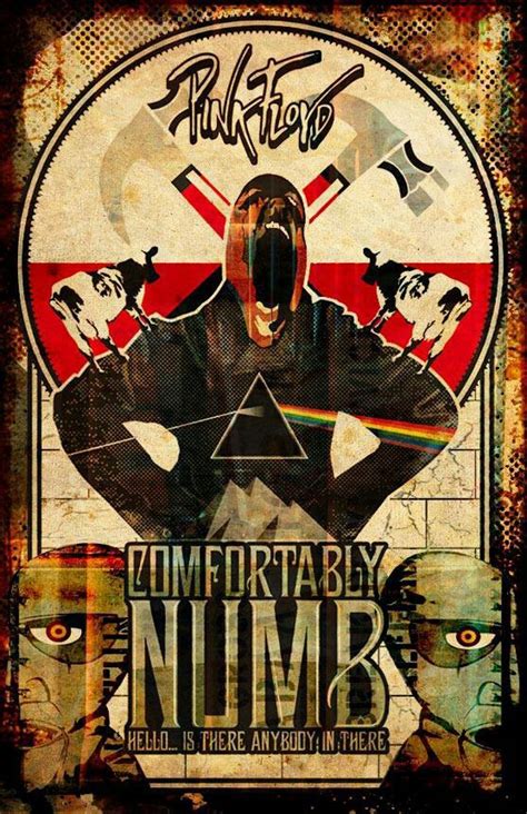 Pink Floyd - Comfortably Numb - A4 Music Mini Print | Pink floyd art ...