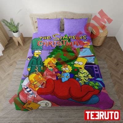 The Simpsons Christmas 2023 Design Bedding Sets - Teeruto