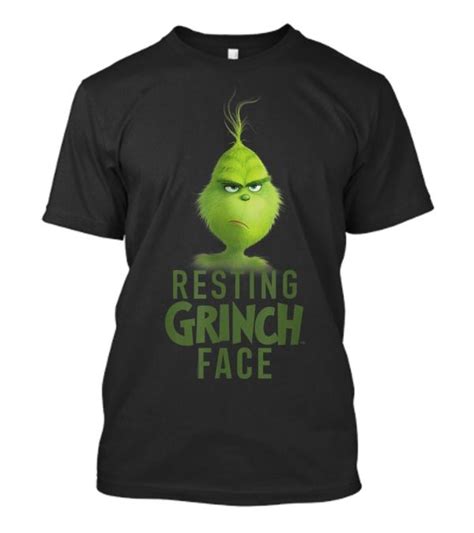 Shop Drseuss The Grinch Resting Grinch Face trending T-Shirts designed ...