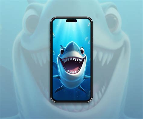 Funny Great White Shark Blue Wallpaper - Shark Wallpaper Phone