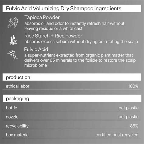 Act+Acre Fulvic Acid Volumizing Dry Shampoo 17g – Cloud 10 Beauty