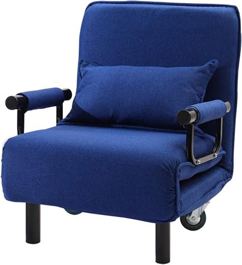 INMOZATA 2-in-1 Single Folding Futon Chair Sofa Bed Chair Guest Sleeper ...