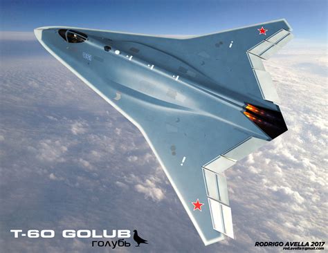 Rodrigo Avella - T60 Golub - Russian sixth-generation concept fighter ...