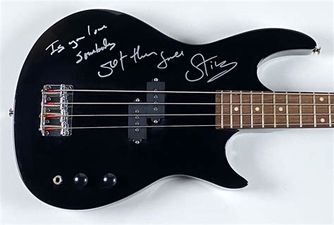 Lot Detail - The Police: Sting Signed Bass Guitar with Handwritten Song ...