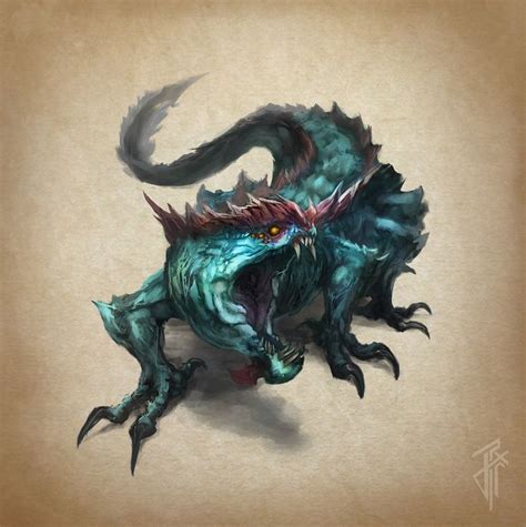 Basilisk | Dragons | Beast creature, Fantasy monster, Creature concept