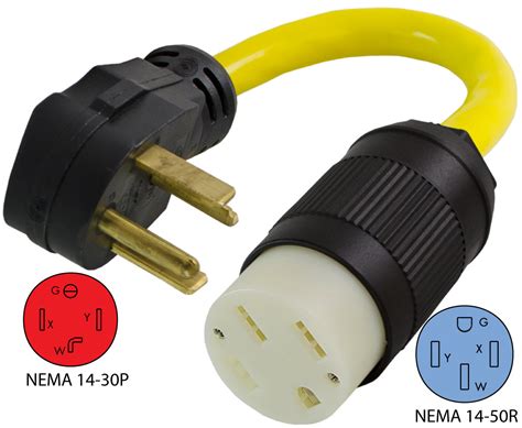 Conntek EV1430T NEMA 14-30P to 14-50R EV Adapter