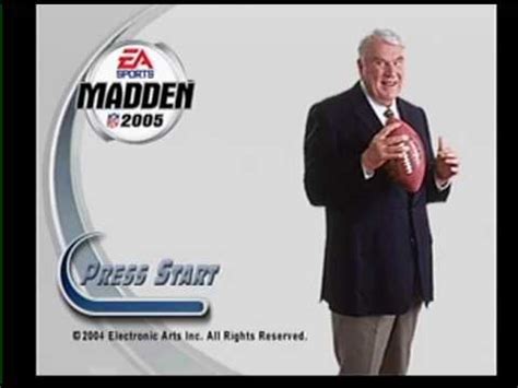 madden 05 ps1 full intro and gameplay - YouTube