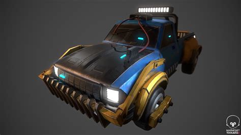 Sci-Fi 4x4 truck free VR / AR / low-poly 3D model | CGTrader