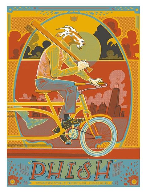 Phish Chicago 2013 | Concert poster design, Phish posters, Band posters