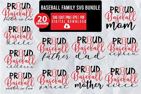 Baseball Family SVG Bundle Vol-3 Bundle · Creative Fabrica