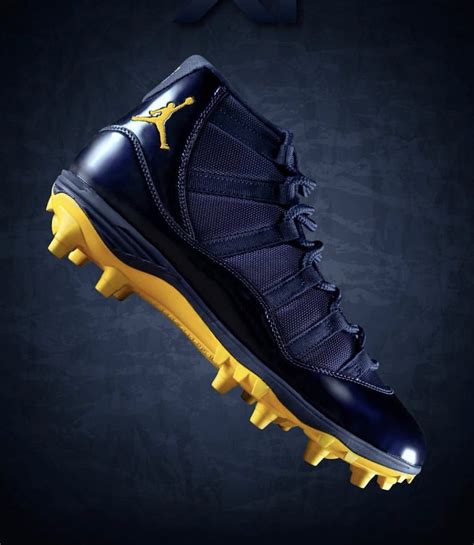 Michigan Air Jordan 11 Cleats - Sneaker Bar Detroit