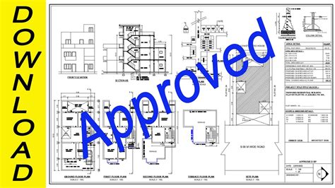 Submission Drawing | Floor Plan, Site Plan, Key Plan, Front Elevation, Section, Foundation Plan ...