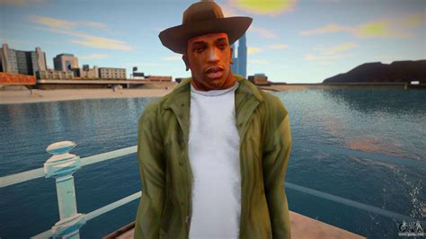 Cj With Camo Pants and Cowboy Hat (ped Model) for GTA San Andreas