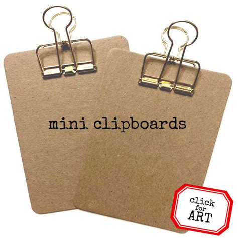 2 Mini Clipboards