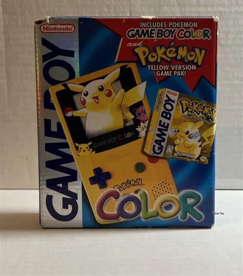 NINTENDO GAME BOY Color Pokemon Pikachu Yellow Handheld Console ...