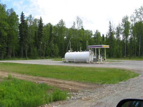 The gas station in Talkeetna, Alaska