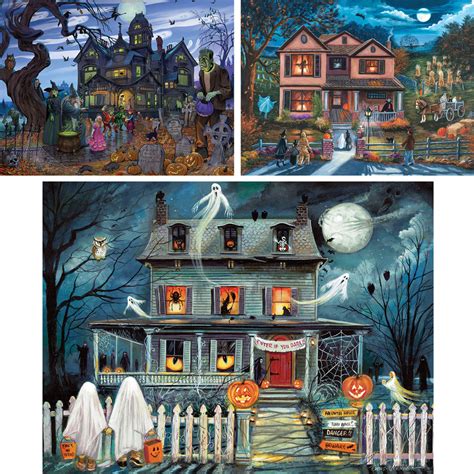 Preboxed Set of 3: Halloween 1000 Piece Jigsaw Puzzles | Bits and Pieces UK