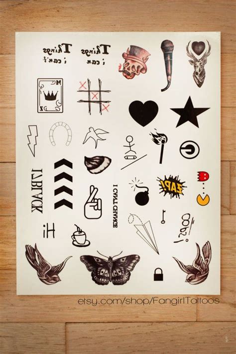 Replica One Direction temporary tattoos. | One direction drawings, One direction art, One ...