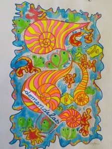 Poisson by zenfeerie - Zentangle Adult Coloring Pages - Page 2/