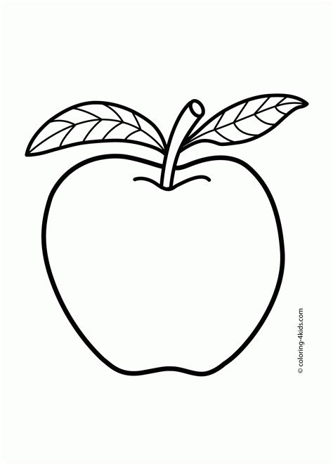 Free Fruits And Vegetables| Coloring Pages for Kids Printable, Download ...