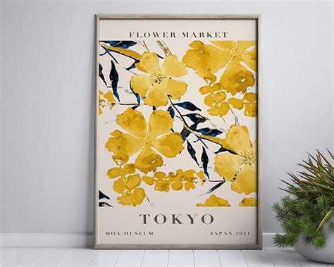 Flower Market Print, Tokyo Flower Market, Tokyo Digital Print, Flower ...