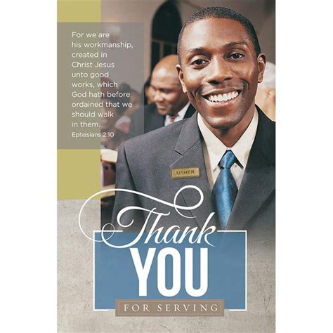 B and H Publishing Group Bulletin Honoring Ushers Usher Anniversary Thank You For Serving - Pack ...