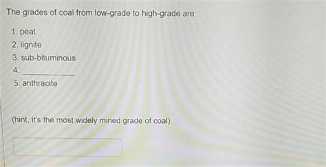 Solved Most of the world's coal deposits were formed during | Chegg.com