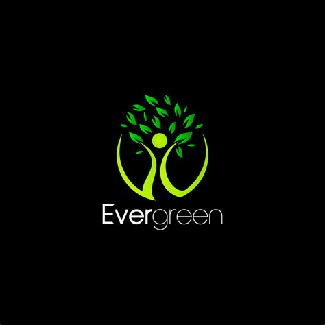 evergreen logo design 17402162 Vector Art at Vecteezy