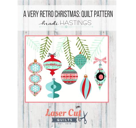 A Very Retro Christmas Laser Cut Quilt KIT 25x20 - Etsy