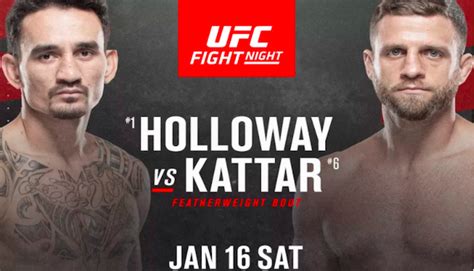 UFC Fight Night 184: "Holloway vs. Kattar" Fight Card and Rumors ...