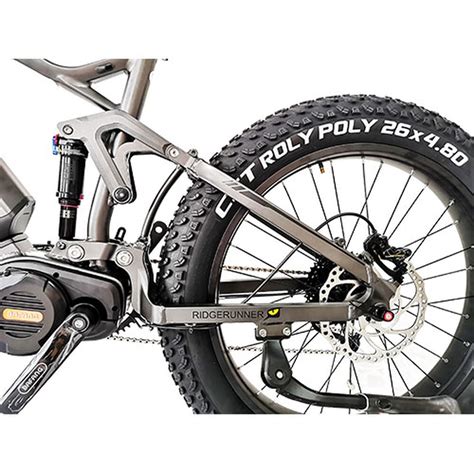 QuietKat Ridgerunner 1000-Watt Full-Suspension Electric Mountain Bike 17", Charcoal | Overton's