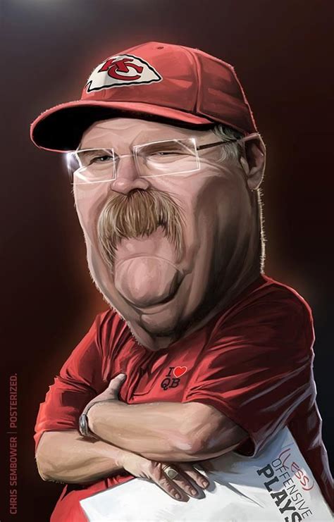 Andy Reid - KC Chiefs// I love this | Caricatures | Pinterest | Kansas ...