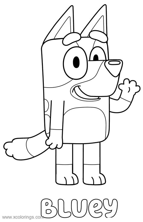 Free Bluey Coloring Pages - XColorings.com