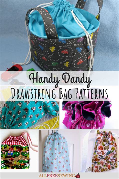 26 Drawstring Bag Patterns & Tutorials | AllFreeSewing.com