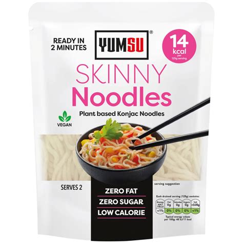 Yumsu Skinny Konjac Noodles 380g | Pasta, Rice & Noodles | B&M