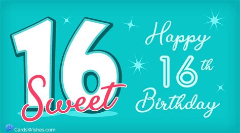 Happy 16th Birthday Wishes & Messages For Celebrants - Fewtip