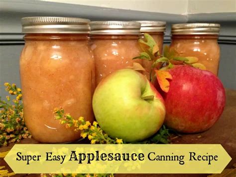 Super Easy Applesauce Canning Recipe