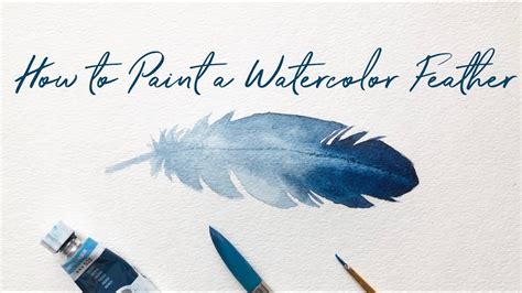 How to Paint a Watercolor Feather for Beginners | Easy Watercolor ...