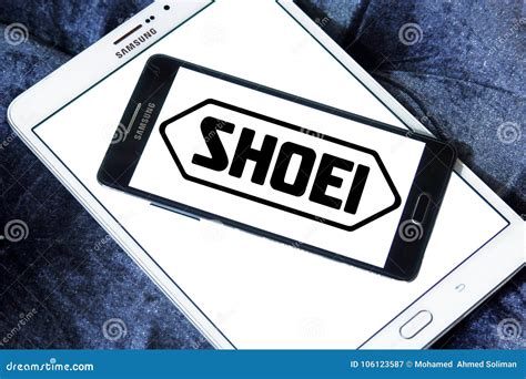 Shoei helmet company logo editorial photography. Image of logo - 106123587