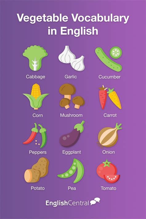 Learn the Names of Vegetables in English with Pictures | Learn Vegetable & Fruit Vocabulary ...