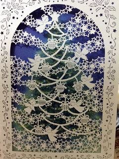 Laser-cut Christmas Card | Picture of the card in the envelo… | Flickr