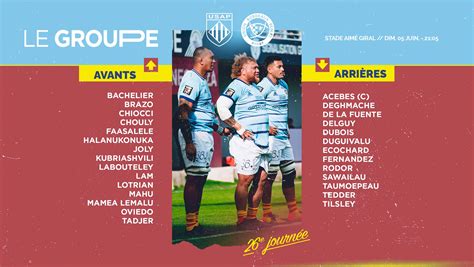 USAP on Twitter: "⚡️LE GROUPE⚡️ Les 28 joueurs sélectionnés pour la ...