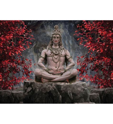 Meditating Lord Shiva - 6531 - Wallskin