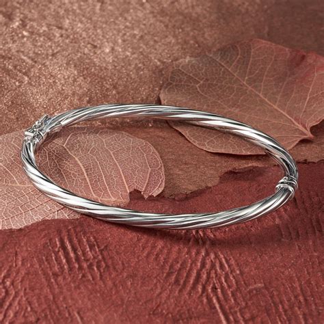 Sterling Silver Twisted Bangle Bracelet | Ross-Simons