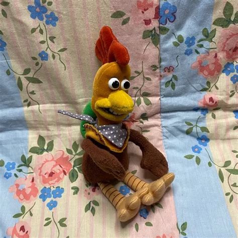 VINTAGE 1999 DREAMWORKS Chicken Run Rocky Aardman Approx 9" Soft Plush ...