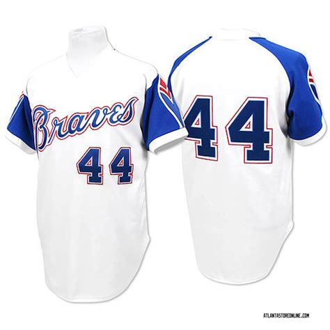 Hank Aaron Men's Atlanta Braves 1974 Throwback Jersey - White Replica