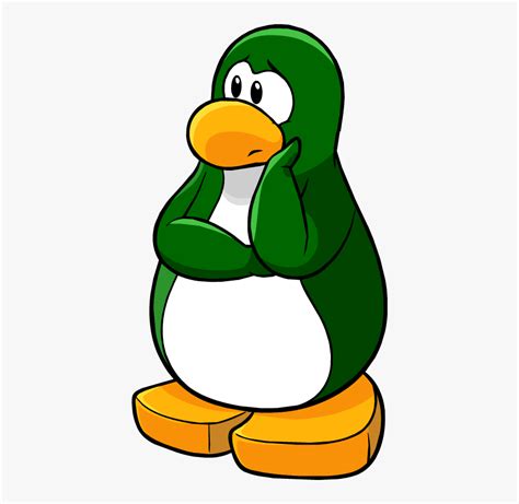 Club Penguin Green Penguin, HD Png Download , Transparent Png Image ...