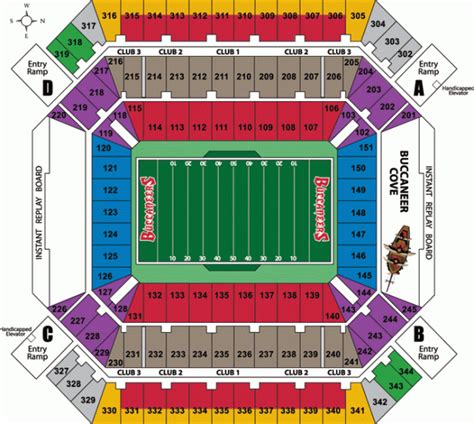 raymond james stadium seating chart with rows | Brokeasshome.com