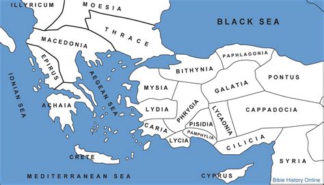 Roman Asia Minor Map - Chrysa Bobinette