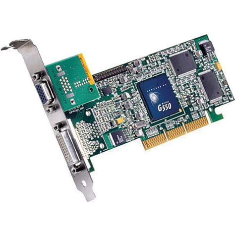 Matrox G550 AGP 32-Bit Graphics Card G55+MDHA32DSF B&H Photo